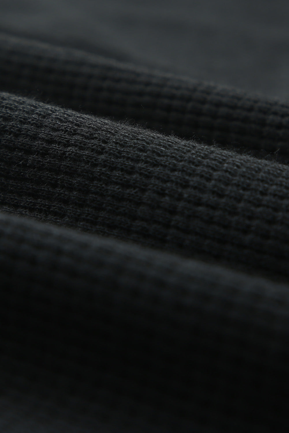 Black Ribbed Zipper Sweatshirt & High Waist Shorts Set