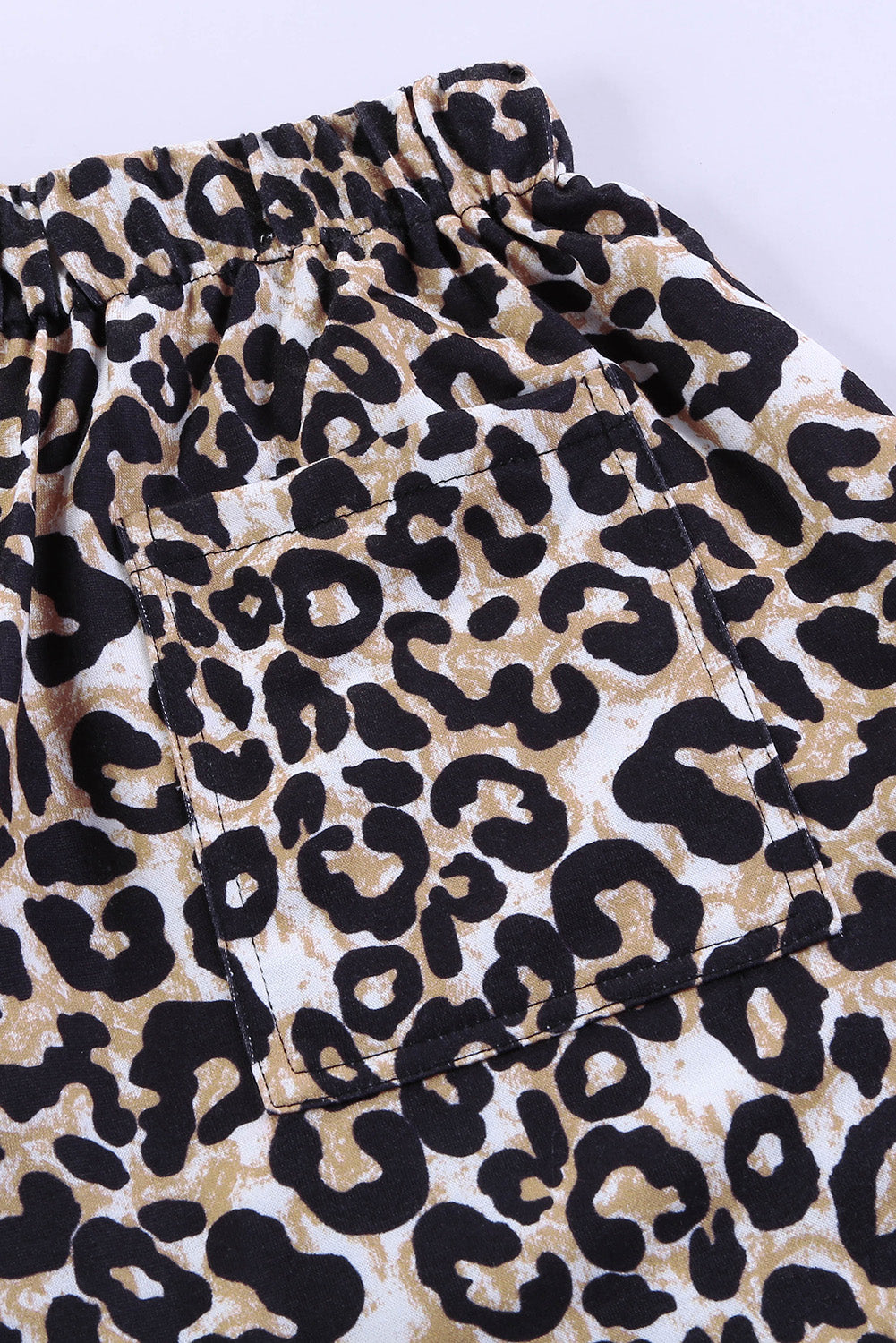 Casual Elastic Waist Drawstring Womens Camouflage Shorts