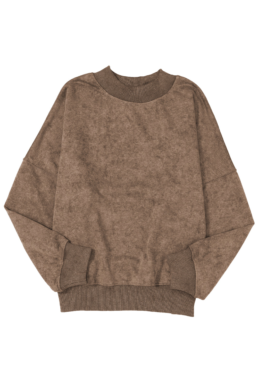 Sky Blue Plain Drop Shoulder Crew Neck Pullover Sweatshirt