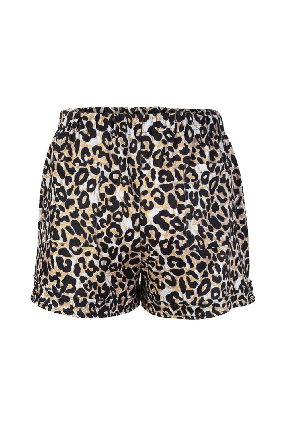 Casual Elastic Waist Drawstring Womens Camouflage Shorts
