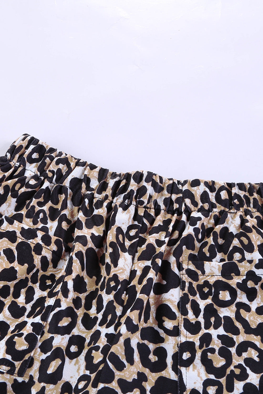 Casual Elastic Waist Drawstring Womens Camouflage Shorts