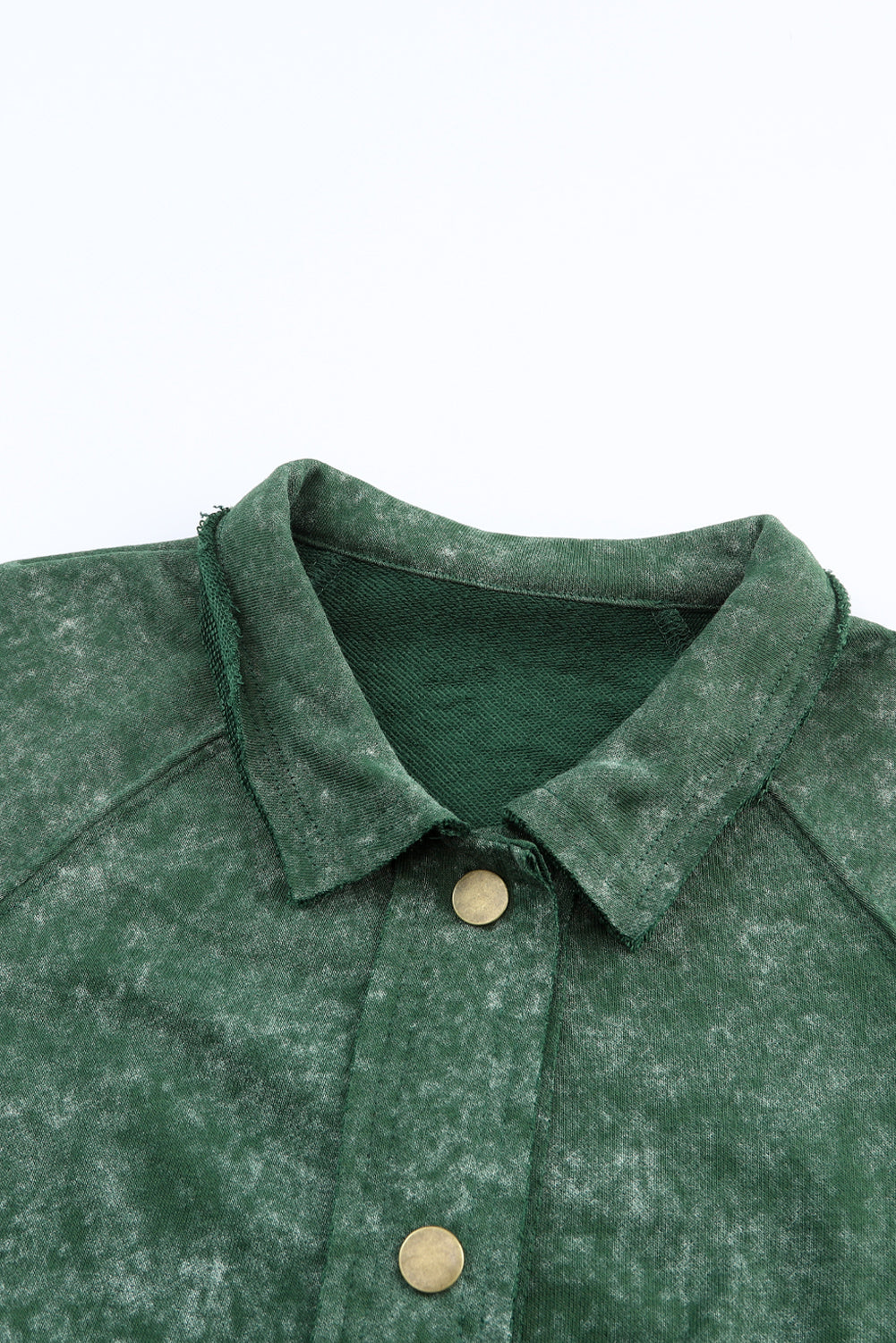 Khaki Snap Button Casual Jacket with Flap Pockets