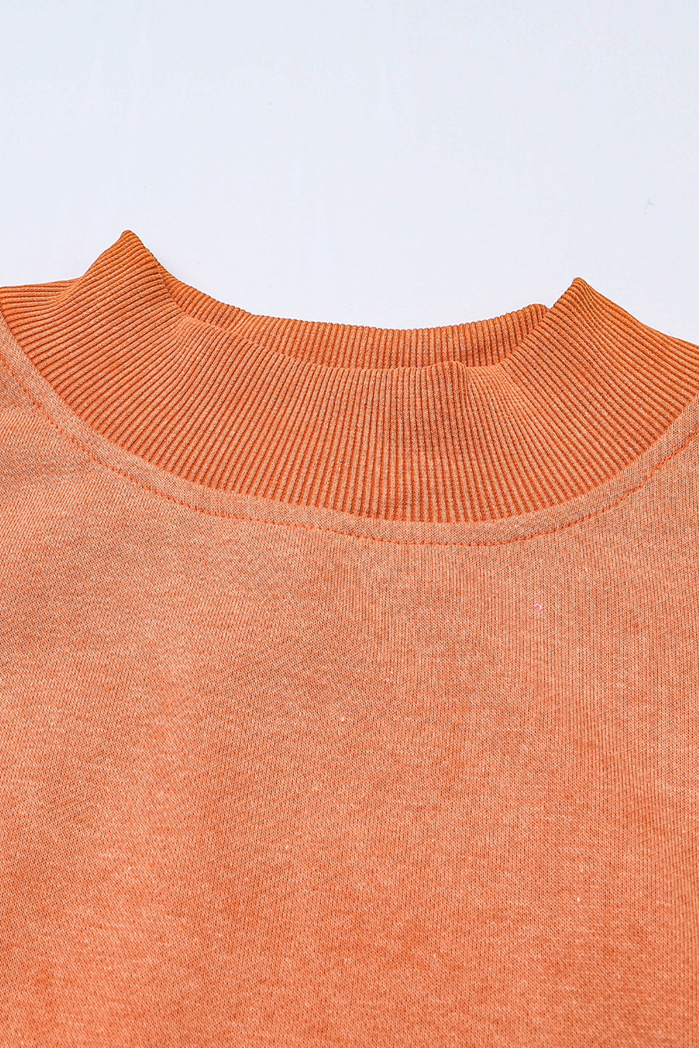Sky Blue Plain Drop Shoulder Crew Neck Pullover Sweatshirt