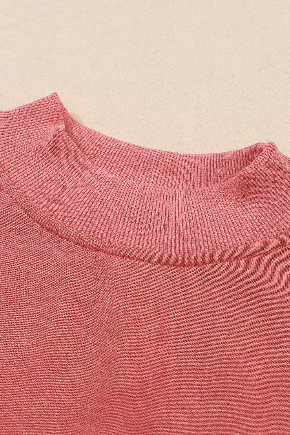 Sky Blue Plain Drop Shoulder Crew Neck Pullover Sweatshirt